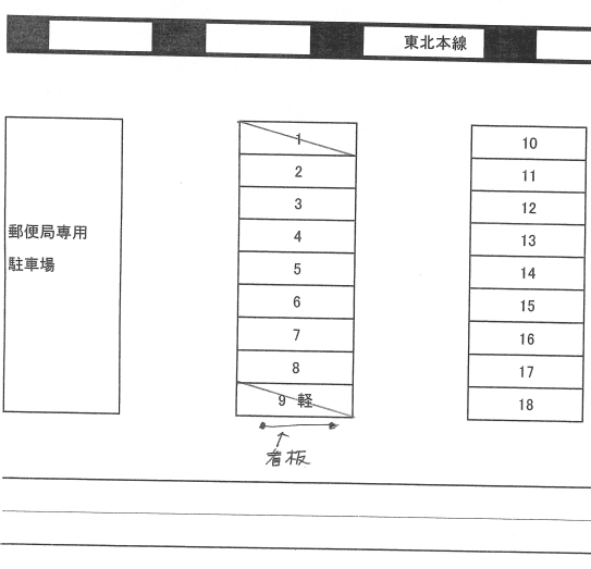 みずほパーク 駅前第2の駐車配置図