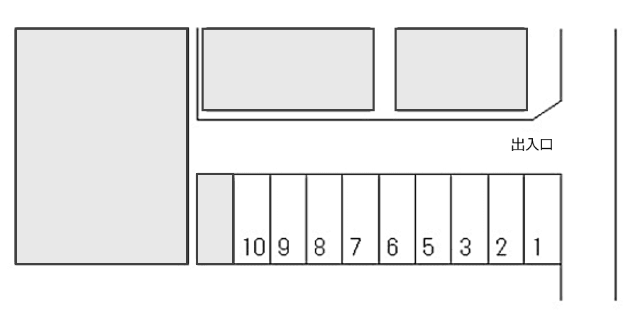 No.36 金子 駐車場の駐車配置図