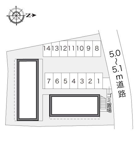 千代ヶ丸A&A(17999)の駐車配置図