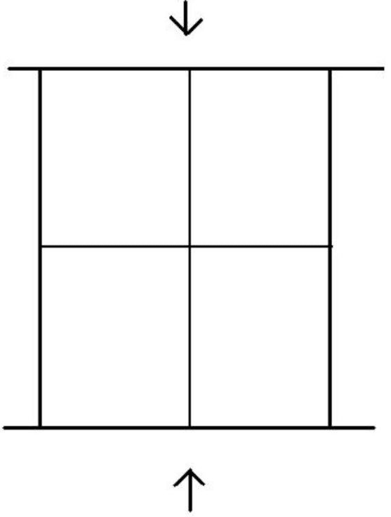 奥田ガレージの駐車配置図
