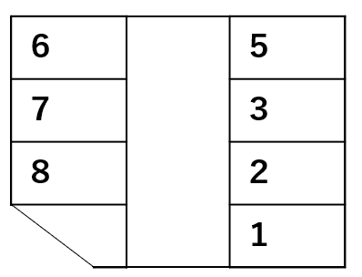 円光寺3丁目月極駐車場の駐車配置図