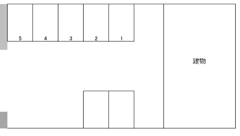 阿志岐月極駐車場の駐車配置図