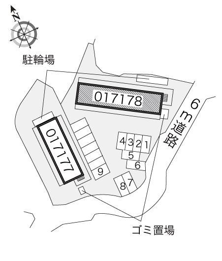 多田4(17178)の駐車配置図