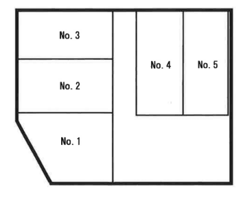 南駐車場の駐車配置図