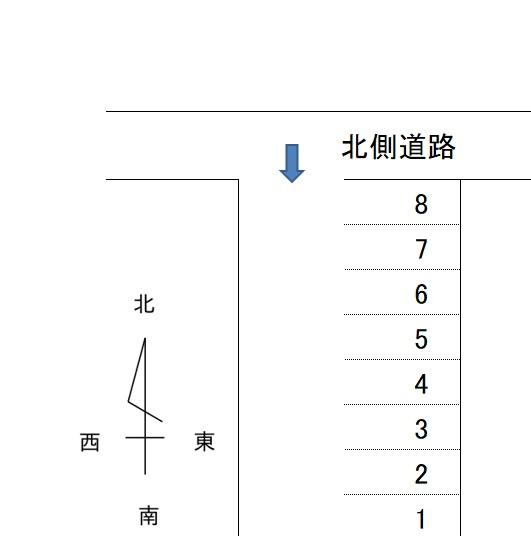 瓦崎公園駐車場の駐車配置図