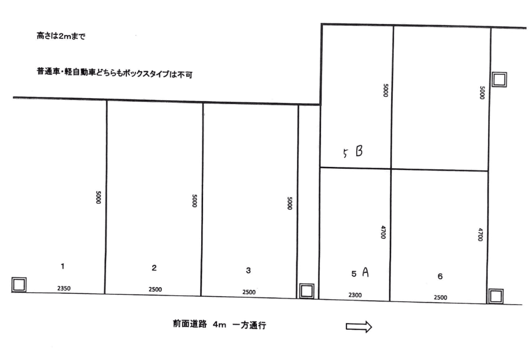 エイラ京町堀第1モータープールの駐車配置図