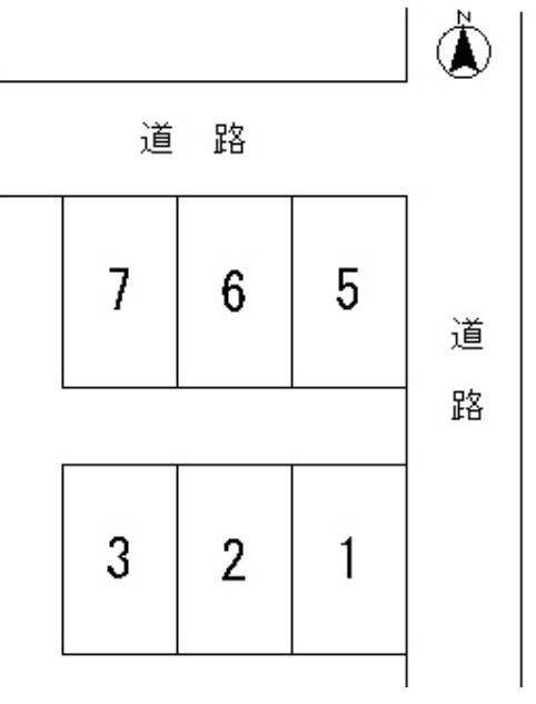 尾崎駐車場の駐車配置図