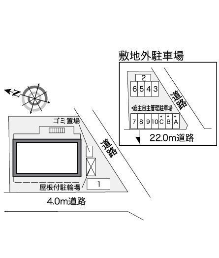 フィオーレ永新(37882)の駐車配置図