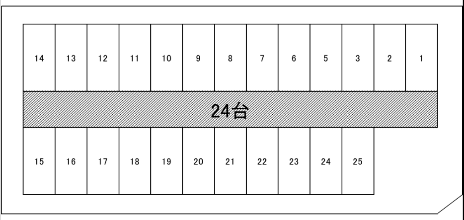 伊原第1駐車場の駐車配置図