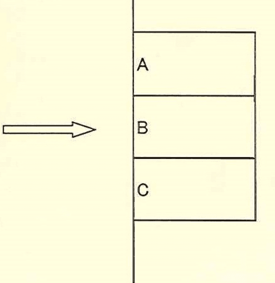 城南新栄町ガレージの駐車配置図