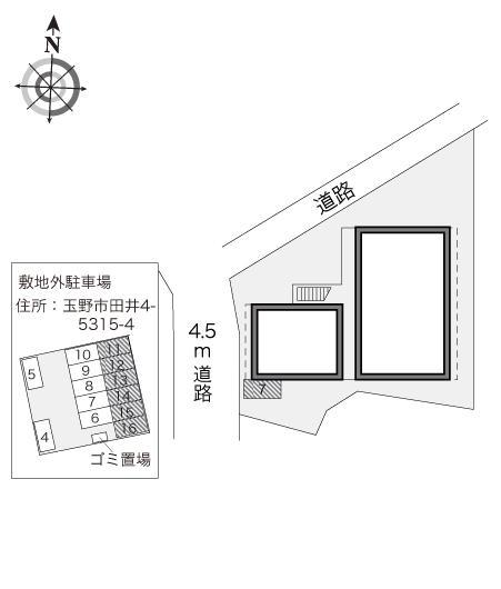 MOMO(22447) 敷地外駐車場の駐車配置図