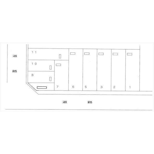 福久パーキングの駐車配置図