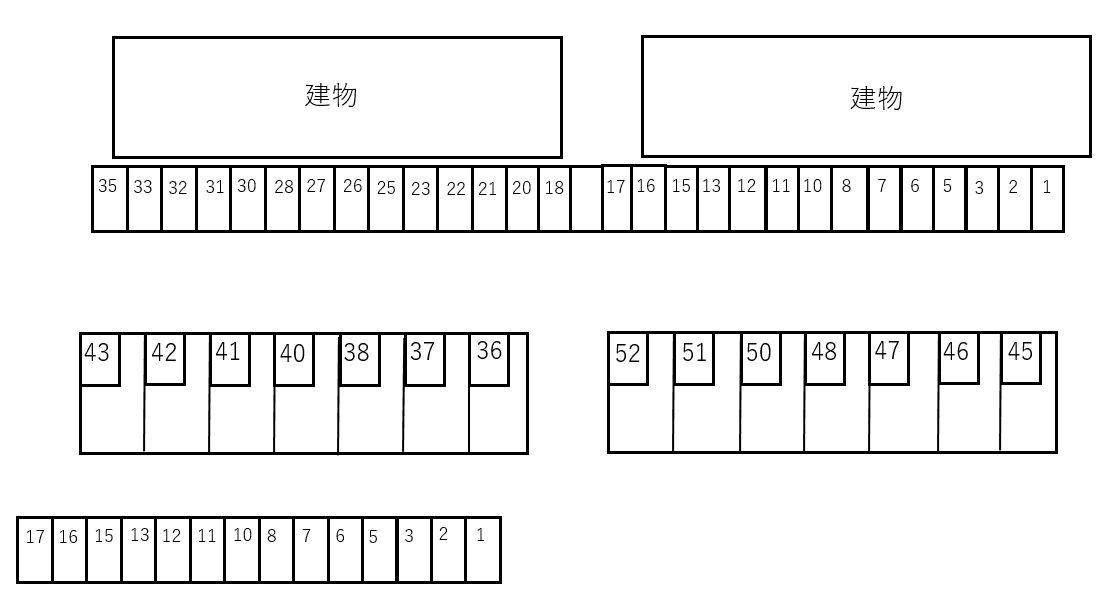 Dear court toi Cの駐車配置図