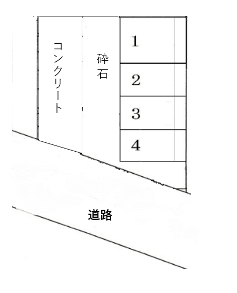 笠原黒田駐車場の駐車配置図