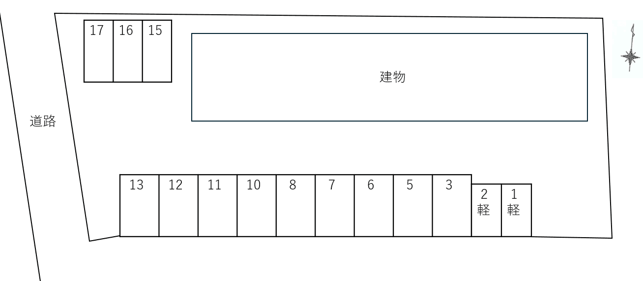 CLASSEED TERRACEの駐車配置図
