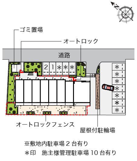 ミランダCOURT 恋ヶ窪(57576)の駐車配置図