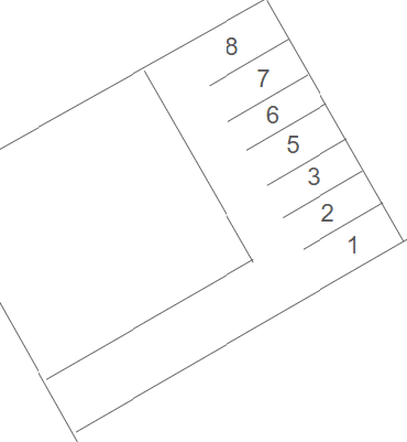 下野中350-104駐車場の駐車配置図