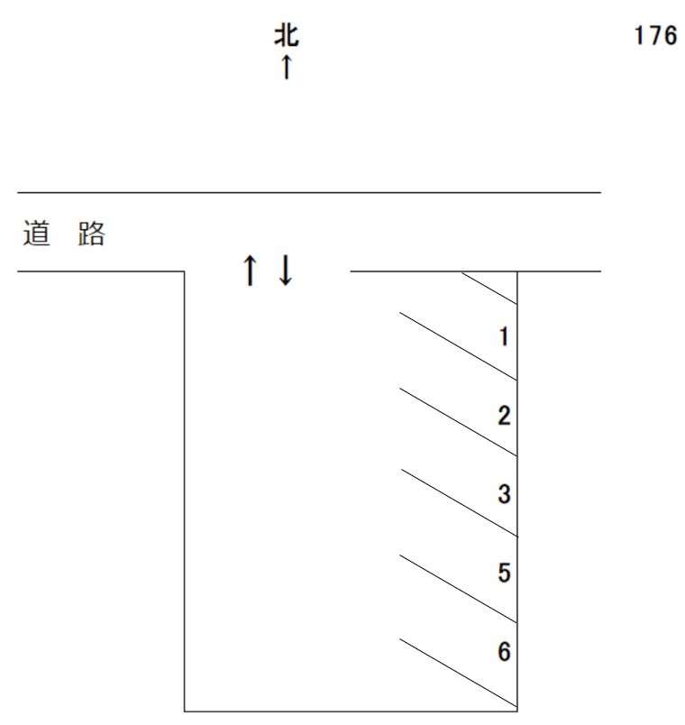 岩倉-176の駐車配置図