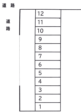 M'sパーキングの駐車配置図