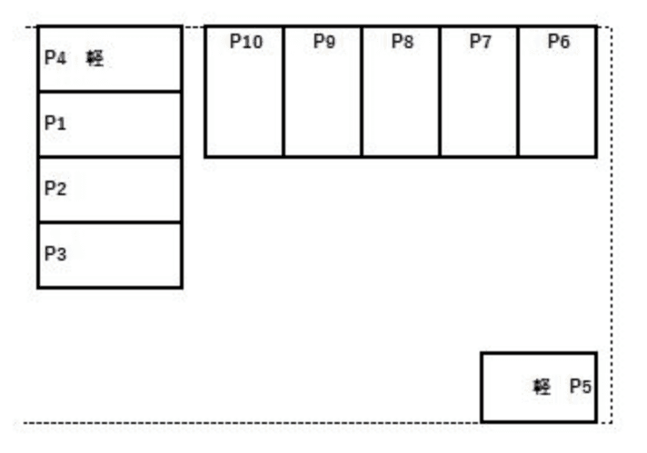 青山3丁目駐車場の駐車配置図