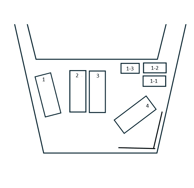 スカイパレス山喜駐車場の駐車配置図