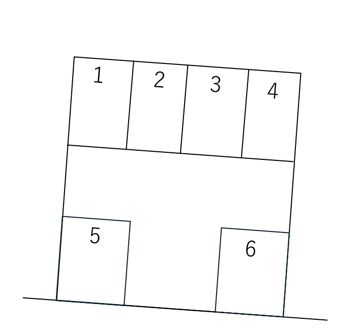 佐藤三丁目駐車場の駐車配置図