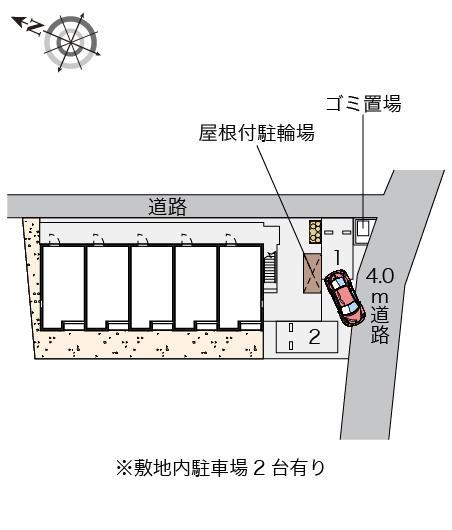 ライフ上沢(52913)の駐車配置図