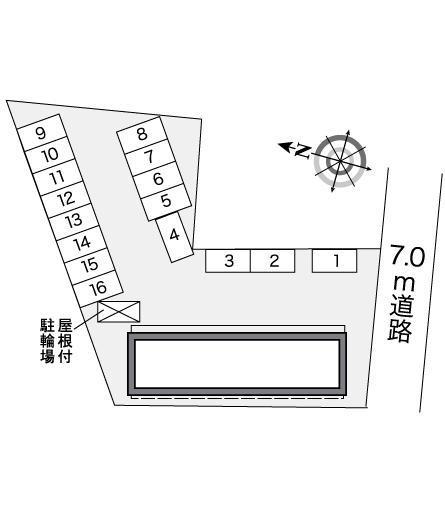 辻久留(26301)の駐車配置図