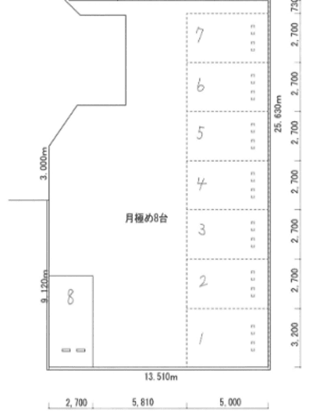 1149駐車場の駐車配置図