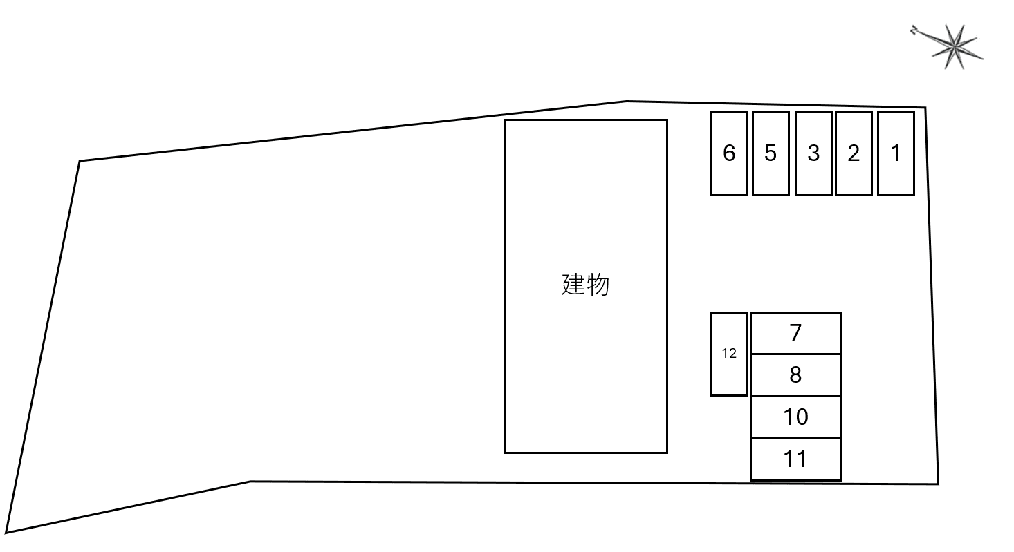 音羽の里Ⅱの駐車配置図