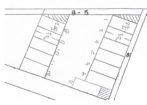 佐野駐車場の駐車配置図