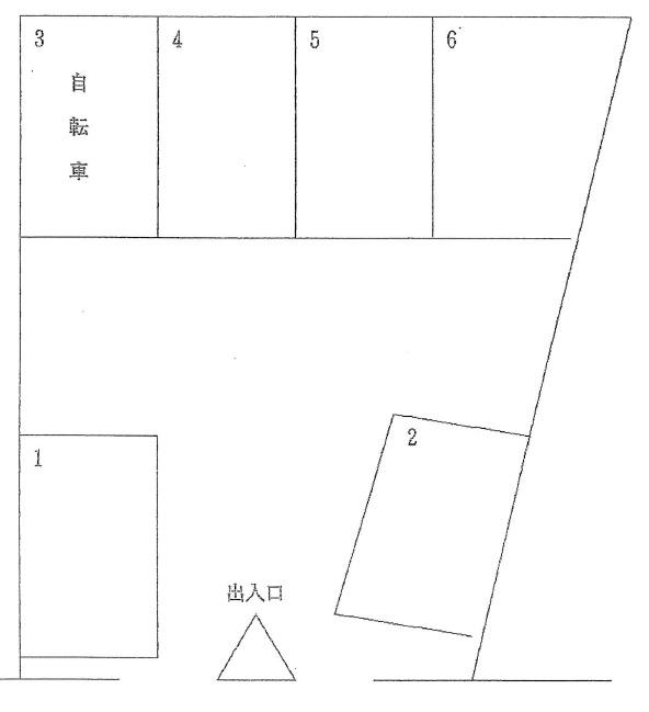 K’sコート駐車場の駐車配置図