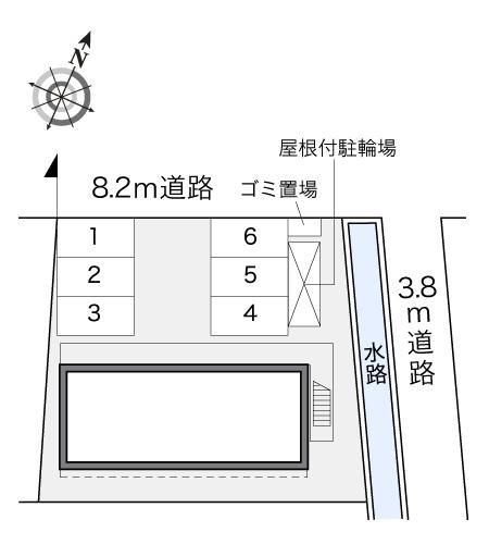 柳原(14885)の駐車配置図