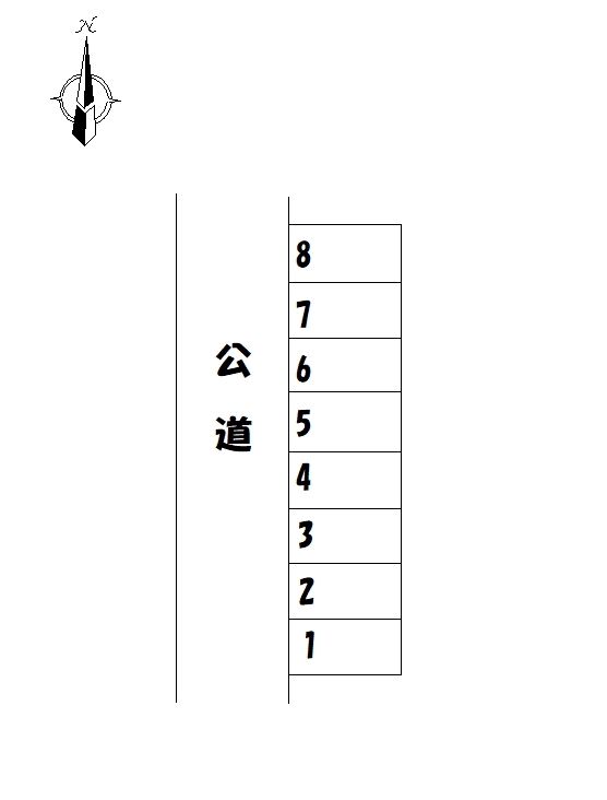吉田第2駐車場の駐車配置図