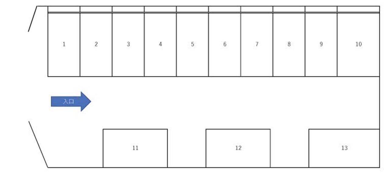 JINSEIパーキングの駐車配置図