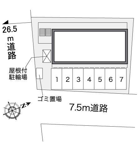 フリーダム元新町(38223)の駐車配置図
