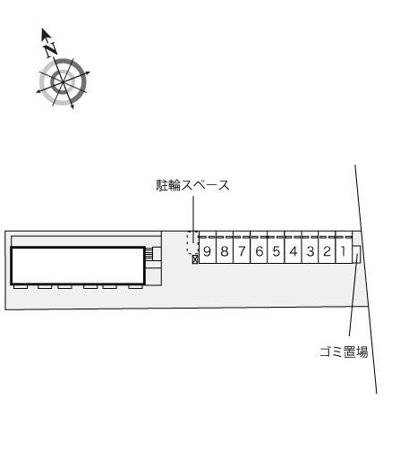 ジョイフルM(7624)の駐車配置図