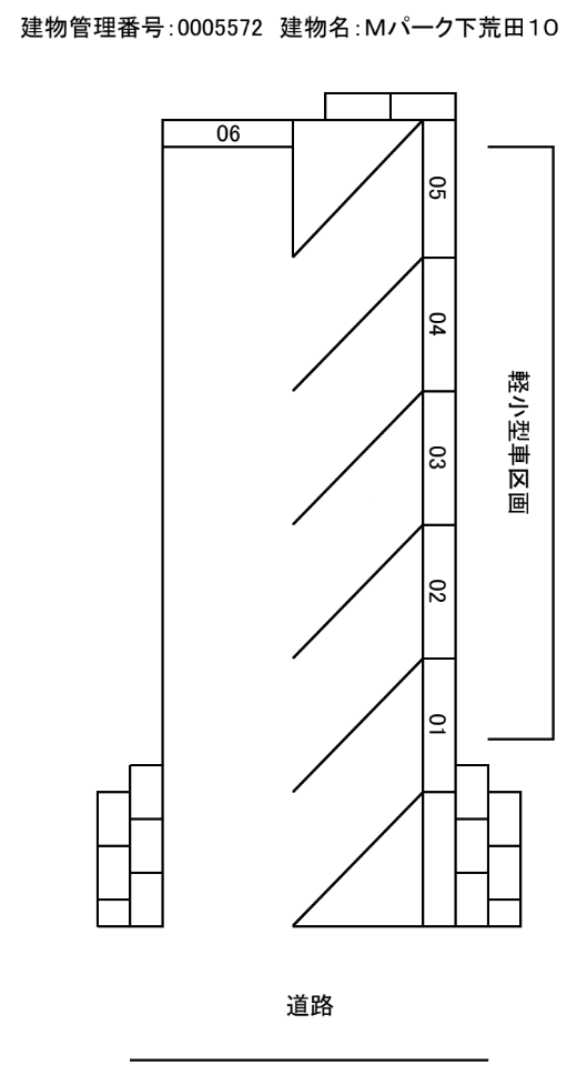 Mパーク下荒田10の駐車配置図