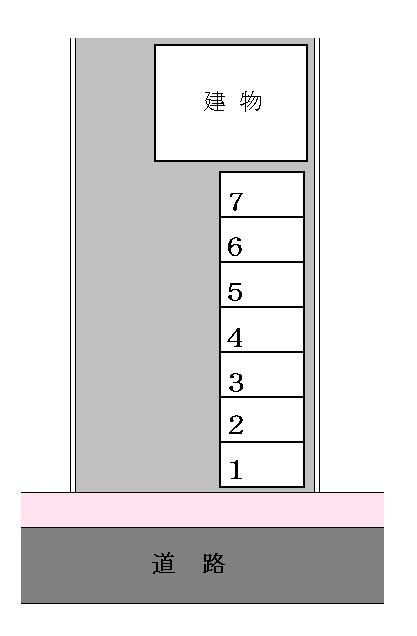 常磐町駐車場の駐車配置図