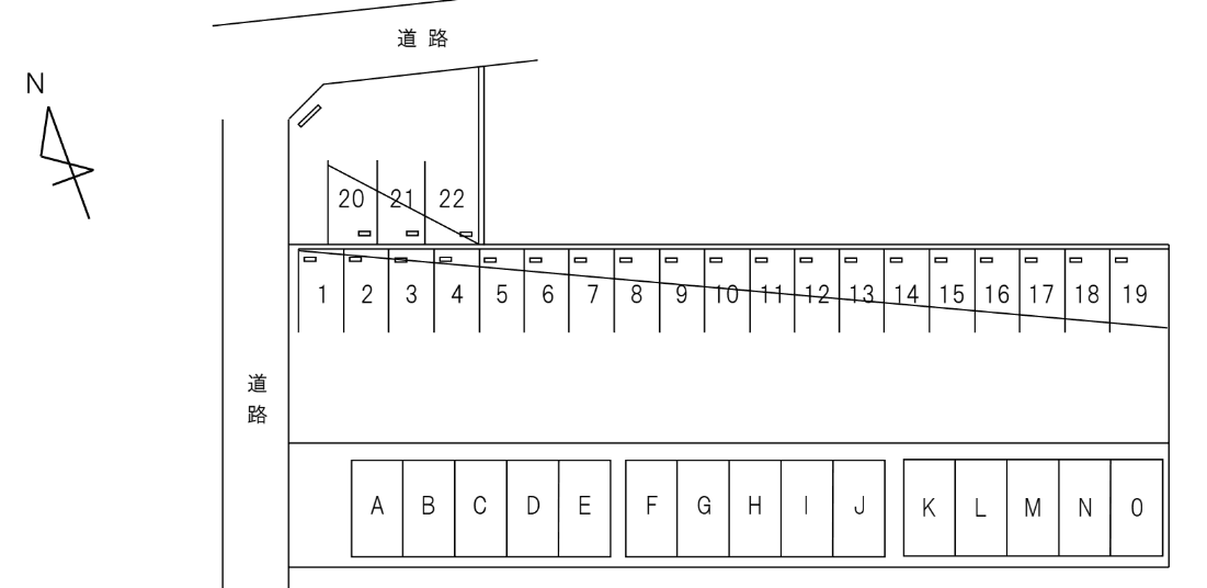 TG025 下池田S - Touchiの駐車配置図