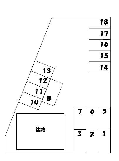 森本町パーキングの駐車配置図