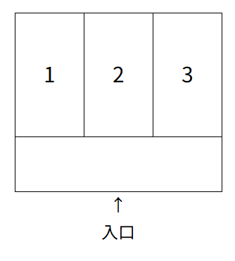 天神駐車場の駐車配置図