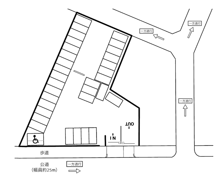 亀島2丁目第7の駐車配置図