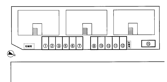 ラーク北習志野駐車場の駐車配置図