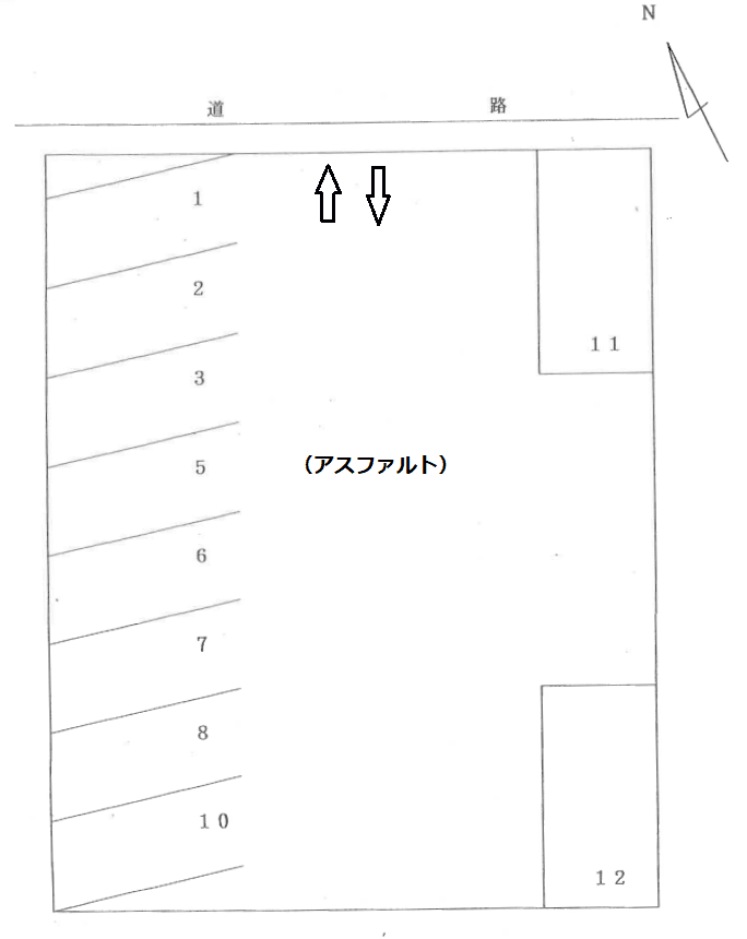 扶桑-7の駐車配置図