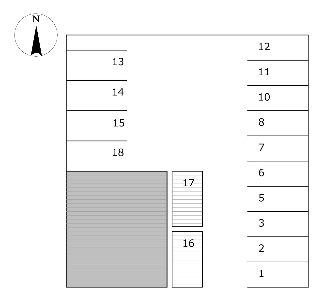 537明野町駐車場の駐車配置図