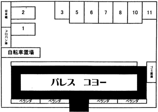 パレス・コヨーの駐車配置図