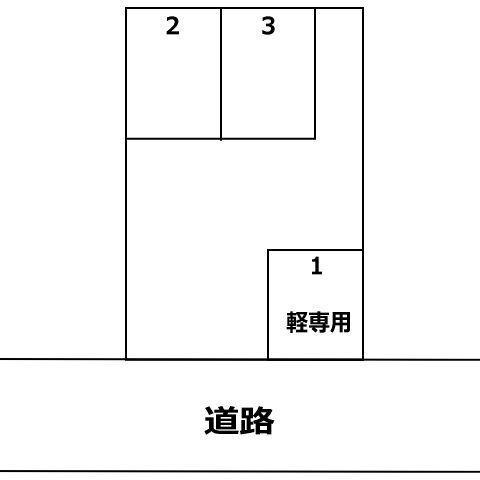 百合ヶ丘パーキングの駐車配置図