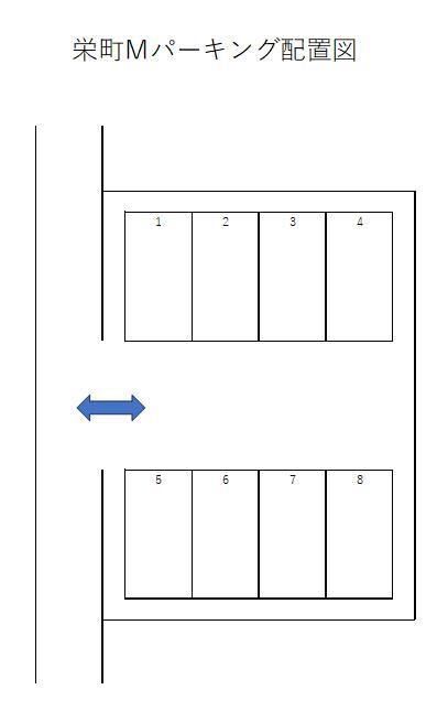栄町Mパーキングの駐車配置図