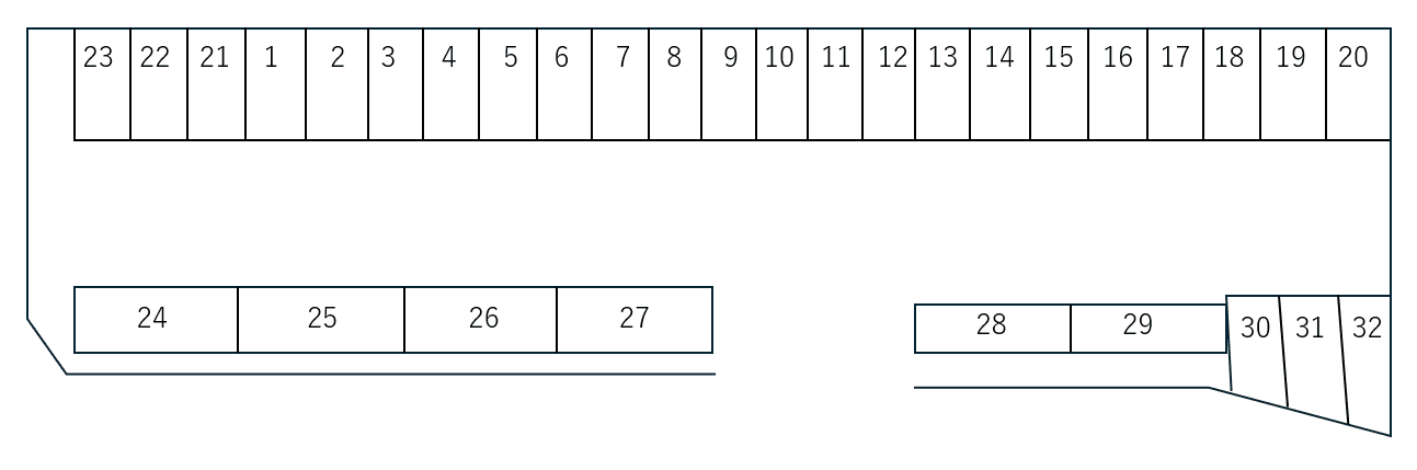 牧野町103駐車場の駐車配置図